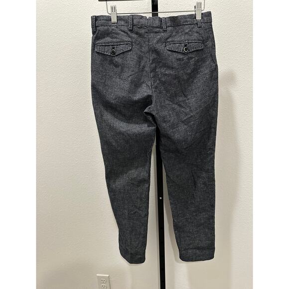 Massimo Dutti Womens Blue Dress Crop/Ankle Pant Size 30 - Picture 2 of 9